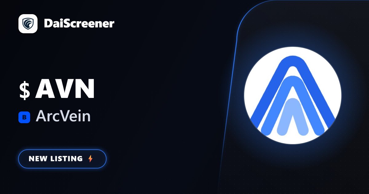 daiscreene's tweet photo. ArcVein on base listed on Daiscreener.

Visit
https://t.co/U5cfGcbVbk https://t.co/2LTfohUJnL