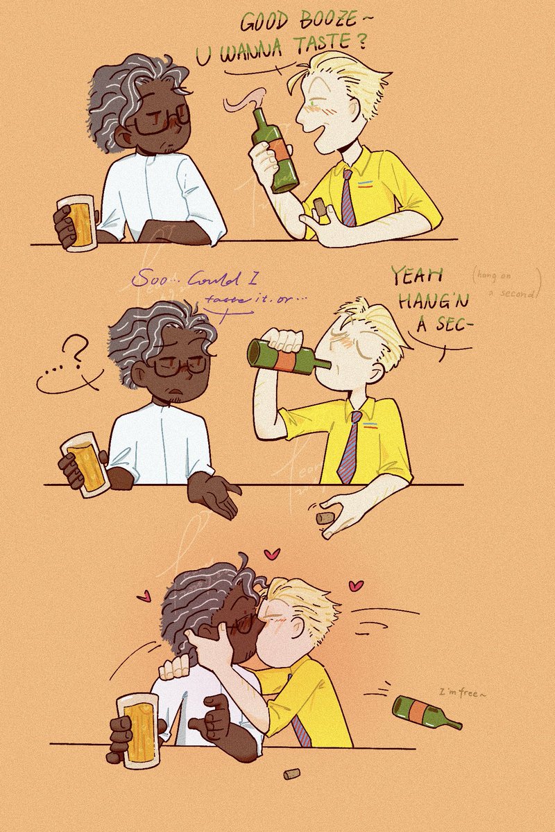 LeavesQiuqiu's tweet photo. P1:KISS!(So sorry that I can’t find the original post of the meme template) 
P2:little Leith met Dr. Sawyer
P3:little Leith drew a picture of his friend and himself.
P4:the sequel of “Mooncake with Pickles”
#harleith #leithpierre
 #HarleySawyer https://t.co/NSOpFLUSXe