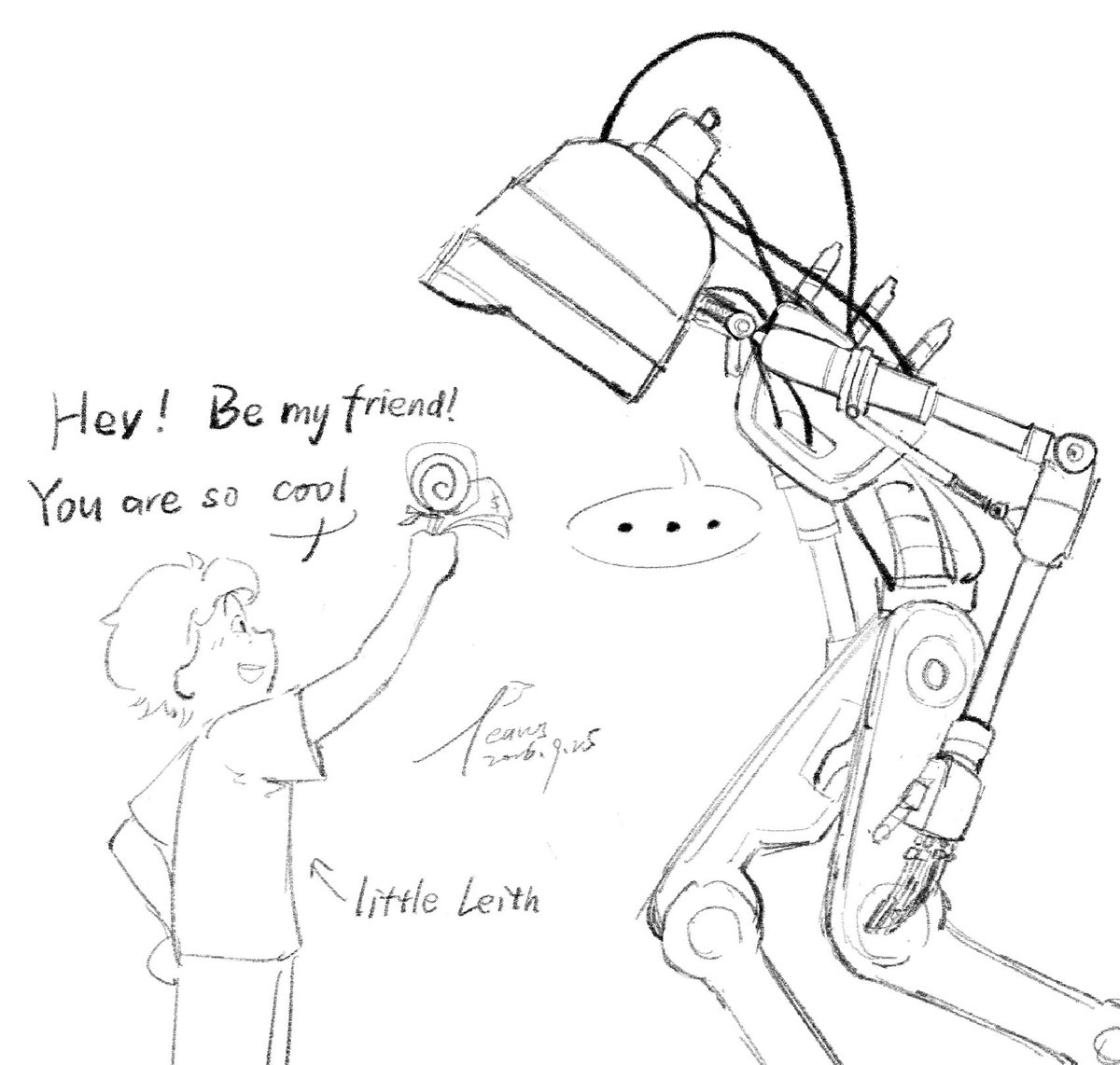 LeavesQiuqiu's tweet photo. P1:KISS!(So sorry that I can’t find the original post of the meme template) 
P2:little Leith met Dr. Sawyer
P3:little Leith drew a picture of his friend and himself.
P4:the sequel of “Mooncake with Pickles”
#harleith #leithpierre
 #HarleySawyer https://t.co/NSOpFLUSXe
