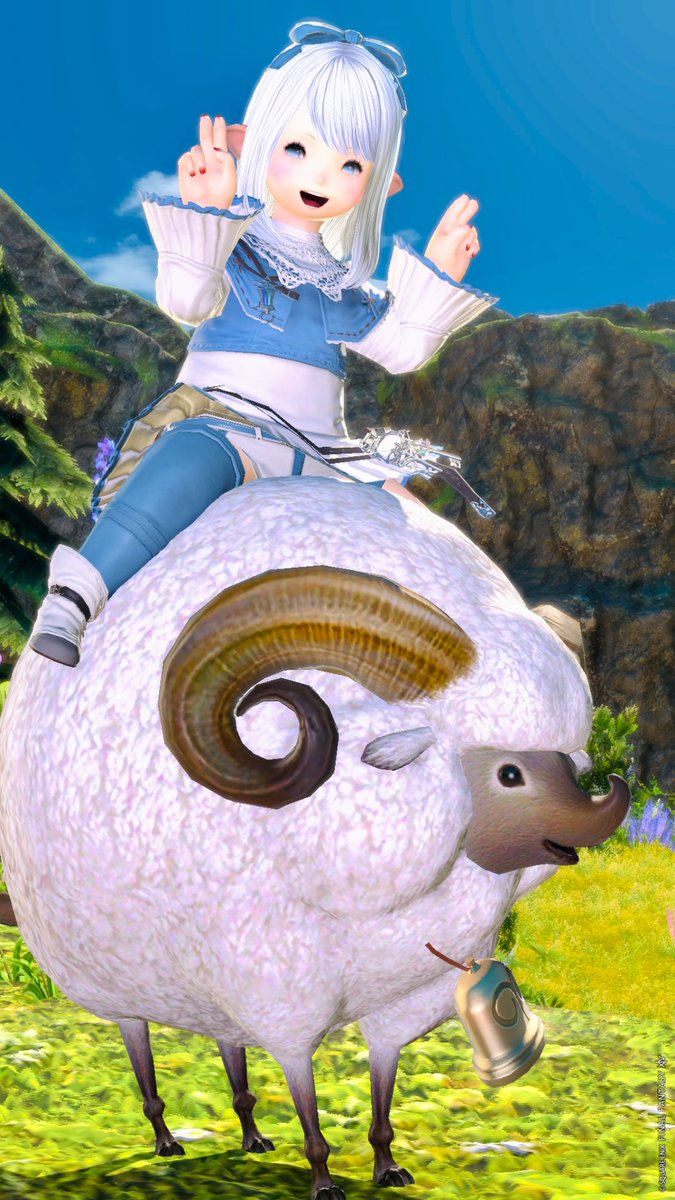 MoaRilele's tweet photo. #おはララ です！🐬𓈒𓂂𓏸
フレさんにカラクールのマウントを
いただいたので一緒に📸
もふもふしてて可愛いなぁ🤍

୨୧・┈┈┈・🤍・┈┈┈・୨୧

#FF14 #FF14SS #ララフェル

୨୧・┈┈┈・🩵・┈┈┈・୨୧ https://t.co/jTQhLPqxvR