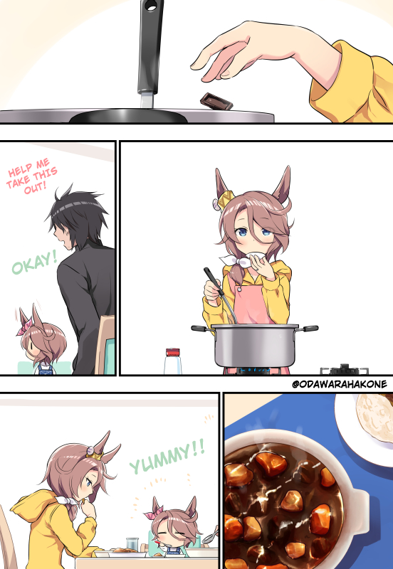 umamuchan's tweet photo. Art by odawarahakone
TL &amp; TS by me

#NaritaTaishin 
#Umamusume 
#UmaTranslations https://t.co/80eZcDpW9G