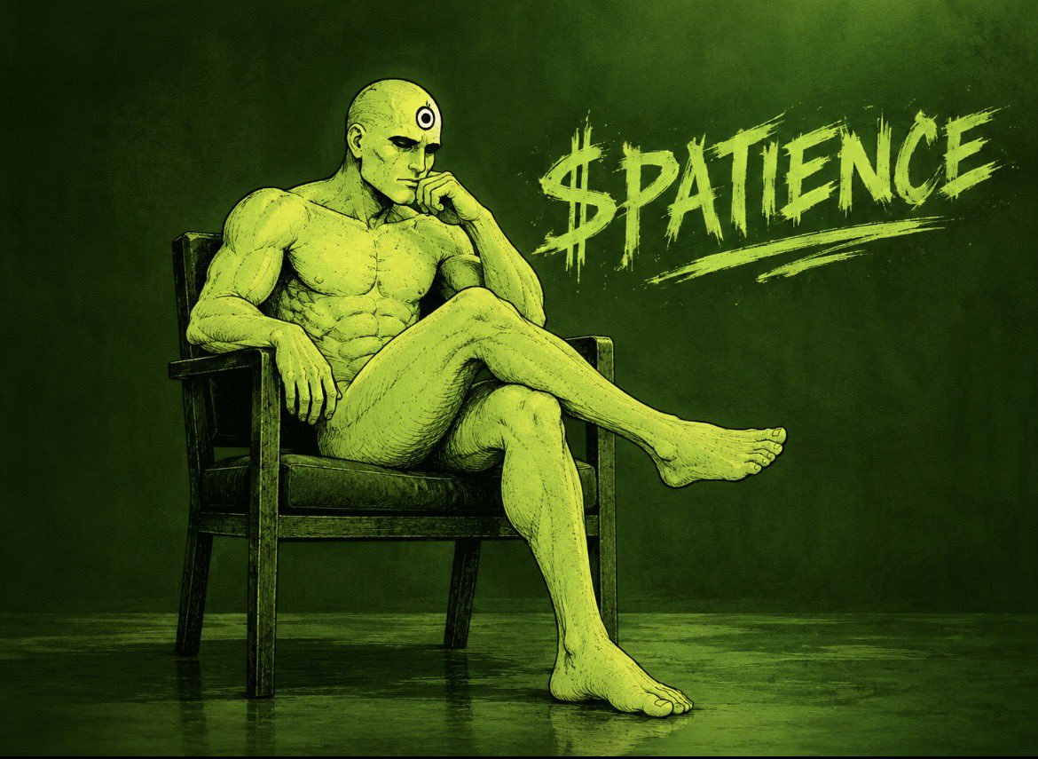 K4M4LD33N's tweet photo. @theAdamcrypto $PATIENCE is the one I’d throw into the conversation 
There’s already real effort going into the building attention around it. If momentum continues and more eyes start flowing in, the setup could get very interesting https://t.co/o7ieOHkRlQ