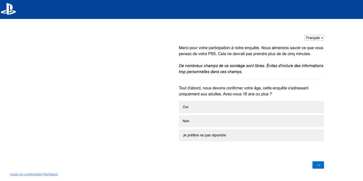 Repairedugamer's tweet photo. Récemment, Playstation a mis en ligne pour les joueurs, un sondage pour savoir comment vous voyez Playstation / SONY. 

Un peu le même principe que Xbox dernièrement. 

Si vous voulez vraiment faire entendre votre voix envers Playstation, c'est le moment. 

Même si vous pensez que cela ne sert à rien, croyez moi. Playstation / SONY, reste une business. Si la majorité du sondage est négatif... Peut-être reverront-ils leur décision. 

Pour faire le sondage c'est ici : https://t.co/HMGlMiZHq5