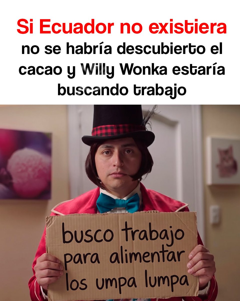 enchufetv's tweet photo. Imagínate un mundo sin Ecuador...sin cacao ancestral y sin el famoso sombrero de paja toquilla. Bueno… Panamá también tendría que devolver algo 💀 #DíaDelOrgulloEcuatoriano 
#YoSoyEcuador https://t.co/M9WLaHN8NN