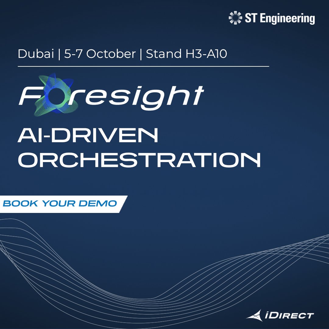 iDirect's tweet photo. We're bringing the future of satellite communications to Dubai

Catch our live demos below in action during @satexpome x @CABSATofficial and connect with our experts to learn how we’re driving innovation in #satcom: https://t.co/9fTLfBAwvf

#STEngineering #CABSAT2026 #Innovation https://t.co/CzXjA6hXDq