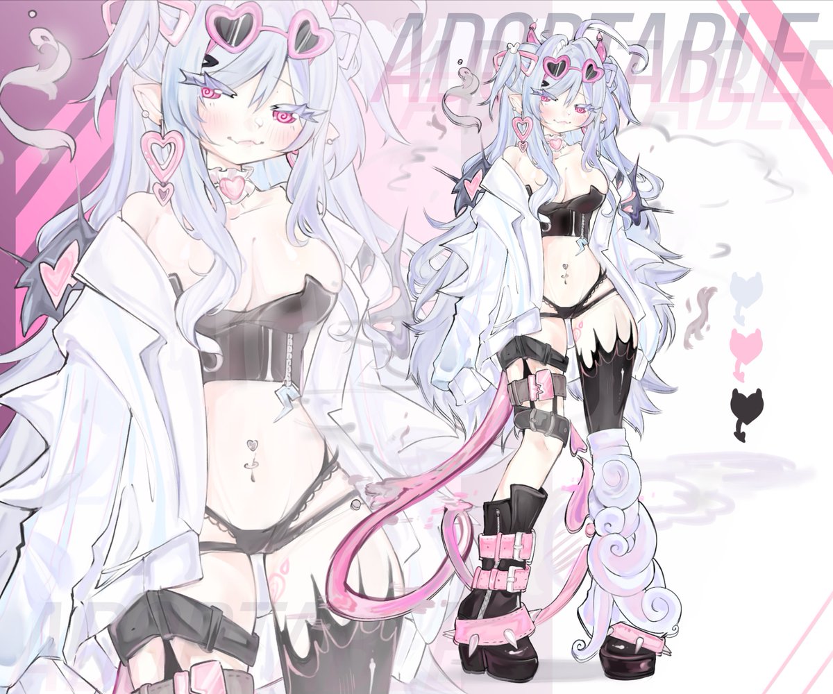 msimosichan's tweet photo. >> Smoke succubus 🤍 
                    ADOPTABLE auction 
             SB: $25
             MI: $2+
             Commercial usage from $50+
           
Rules below🤍 https://t.co/etm7Q9VILl