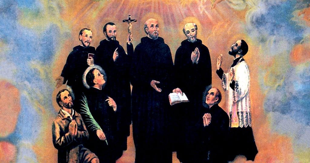 StBonaventures's tweet photo. Today we celebrate the feast of the Canadian Martyrs, eight Jesuit missionaries whose courage, faith, and service continue to inspire us. As a Jesuit school, we strive to be people for and with others and to live out our values each day. https://t.co/mN3oZAEphX