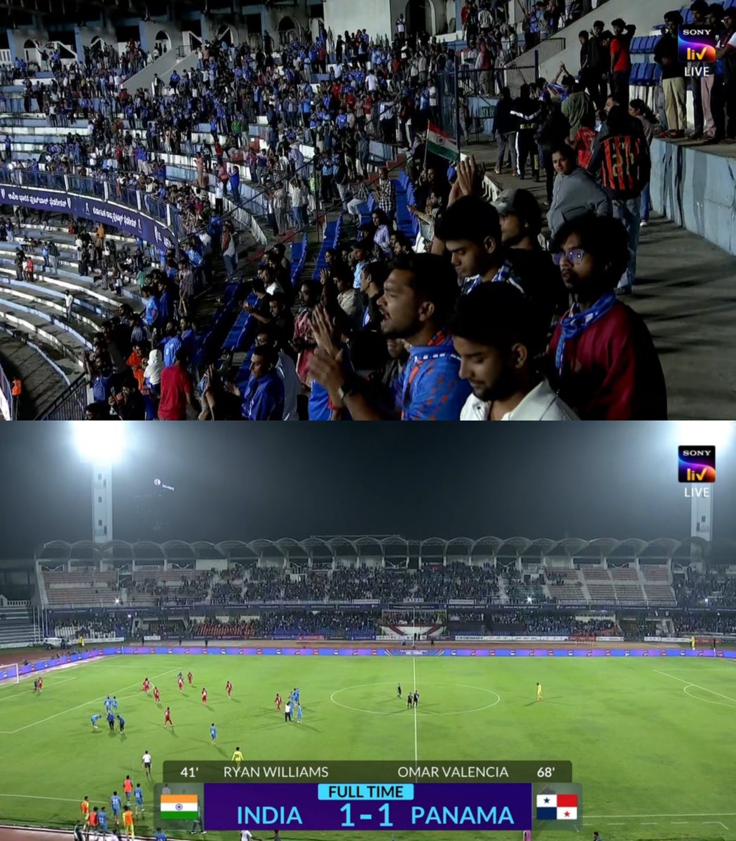 IFTWC's tweet photo. 138th ranked India dominated a 44th ranked, World-Cup playing nation, Panama for a draw.

A NIGHT TO REMEMBER FOR A LONG TIME!!! 🇮🇳🫶❤️ https://t.co/whbilIqMuU