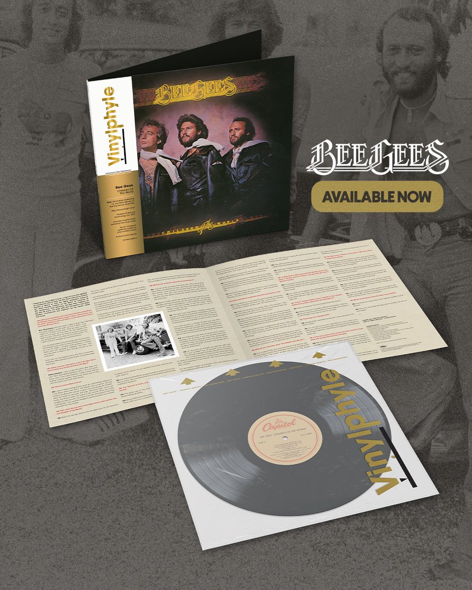 BeeGees's tweet photo. The Bee Gees’ ‘Children of the World’ is a weekend must listen.🕺

Vinylphyle release of ‘Children of the World’ is now available! Get yours today here
https://t.co/LgQNDyvZxP https://t.co/6PbbkSNpCx