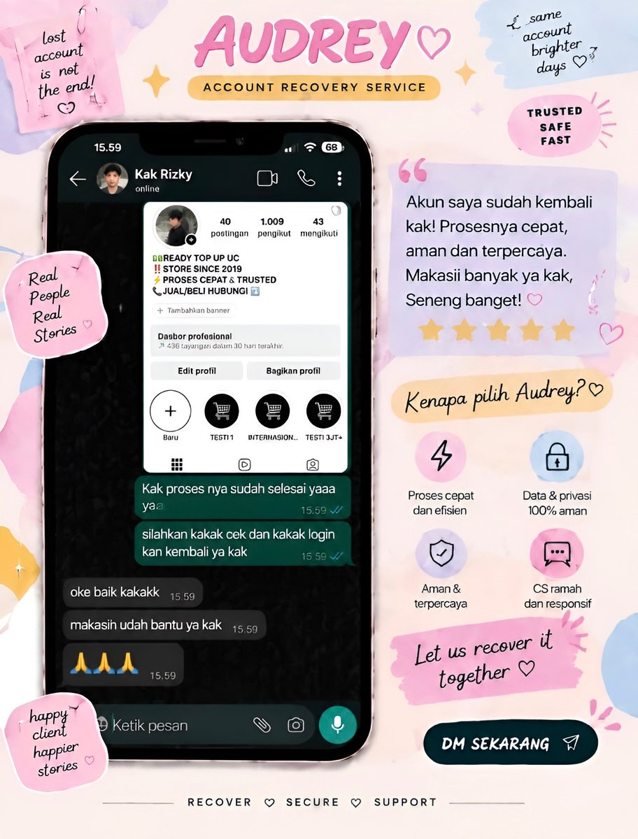 sceneryol's tweet photo. WTS ALL JASA

🍓JASA HAPUS AKUN 
🍓JASA PULIHKAN AKUN &amp; PEMULIHAN AKUN LUPA PASWORD/KE HACK
🍓LACAK LOKASI
🍓SADAP WA/IG
🍓JASA LACAK HP HILANG BY NO HP/IMEI/AKUN
🍓JASA HACK(EMAIL,Instagram,Whatsapp,TWITER/X, FB,TIKTOK,LINE )

❗️https://t.co/PUO9RyK8pA https://t.co/nju7Ro2WtF