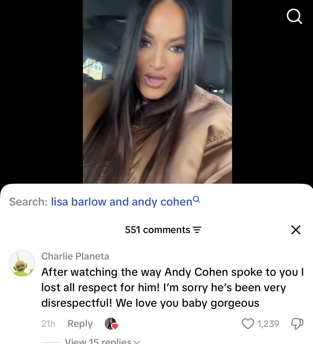SONJARlTA's tweet photo. lisa liking negative comments about andy omgggg 🥰 #rhoslc https://t.co/2K709q9BkC