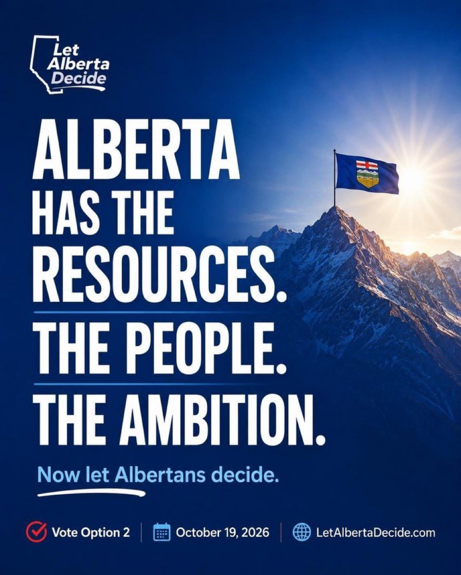 itsTim_eh's tweet photo. “…slipping…”
A few short moths ago the same folks were telling us support for #AlbertaIndependence was a mere 12%.
Even if not laughably inaccurately low (it is), it’s INCREASED by 250%.
Here’s to ever more “slippage”.
#FreeTheWest https://t.co/GnBdafLgE5