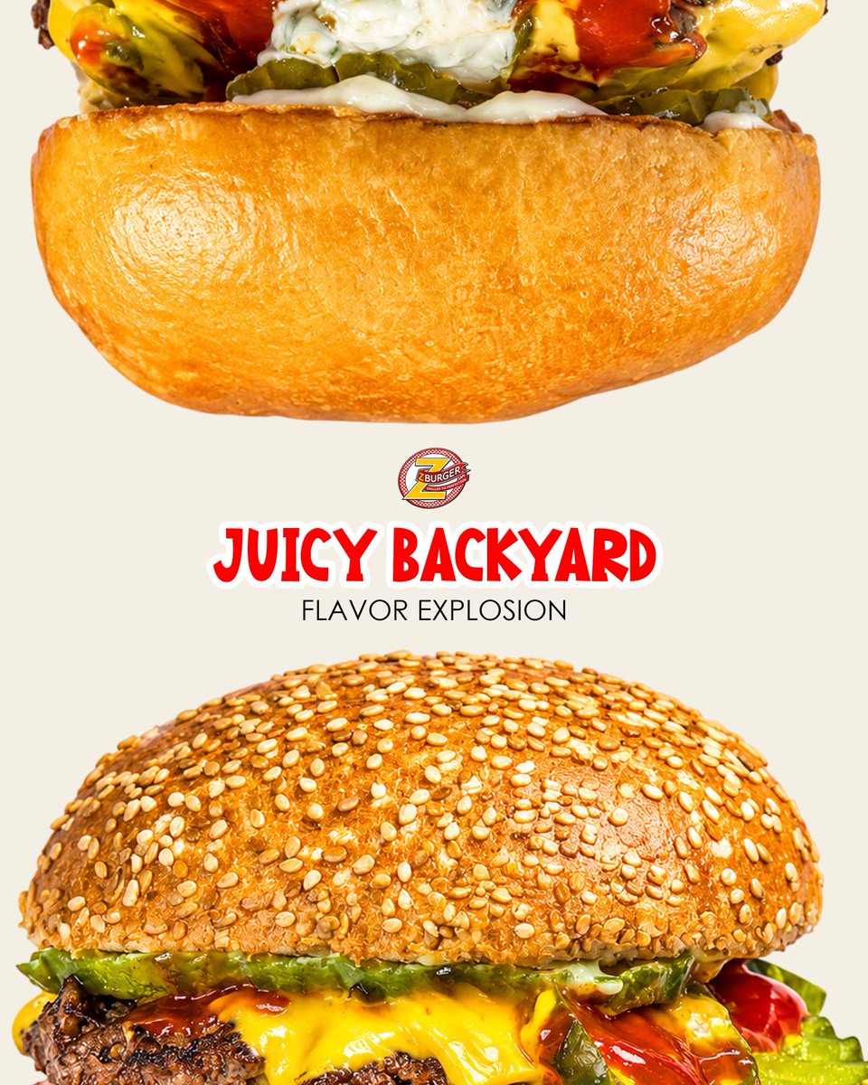 z_burgerdc's tweet photo. Juicy Backyard Burger: Big Flavor in Every Bite

Meet your next burger craving! A juicy handcrafted burger stacked with melted cheese, pickles, fresh toppings, signature sauces, and a toasted sesame bun. Fresh, made to order

🌐 https://t.co/bUeyFBrhid

#ZBurger #JuicyBurger https://t.co/dvPE8JMyP4