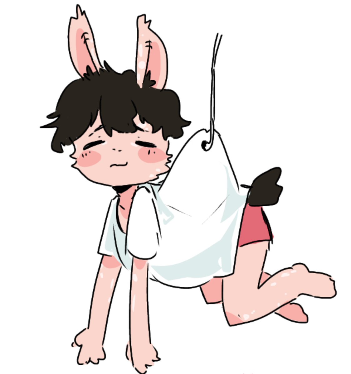 chiosusu's tweet photo. Happy International rabbit day! please meet my persona, Susu. The one behind who had been drawing fanart all these years and finally taking the chance to introduce themselves #oc https://t.co/Cqor4Bg5WD