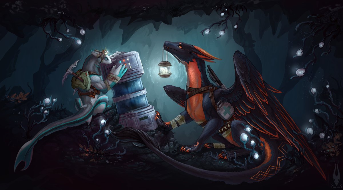 Firael666's tweet photo. They're trying to type the code 
Casualities: unknown  

#art #furryart #fanart #dragon https://t.co/qKX8fbqnZS