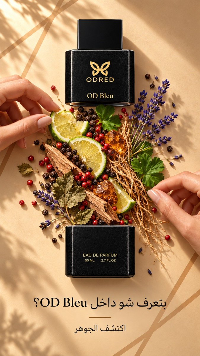 odred_4's tweet photo. بتعرف شو داخل OD Bleu ؟ 
مش مجرد عطر.. دي توليفة جوهر 
انتعاش الليمون، شرارة الفلفل الوردي، فخامة اللافندر، ودفء العنبر والعود 🌿🍋

كل نفحة بتحكي قصة حضور لا يُنسى.

اكتشف الجوهر بنفسك.

#ODRED #OD_Bleu #Eau_De_Parfum #عطر_رجالي #عطر_فخم #اكتشف_الجوهر #عطور_عربية #عطور_نخبوية https://t.co/qzPu2ZsGLj