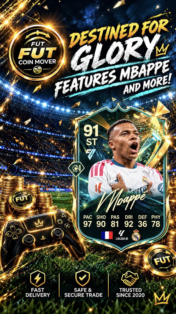 FUTCoinMover's tweet photo. 🚨 Destined For Glory Team 1

💰We are buying and selling coins at good rates 

✅ Tax Covered, Quick Delivery 

✉️ Send a DM to order https://t.co/qh8Tr3kBLO