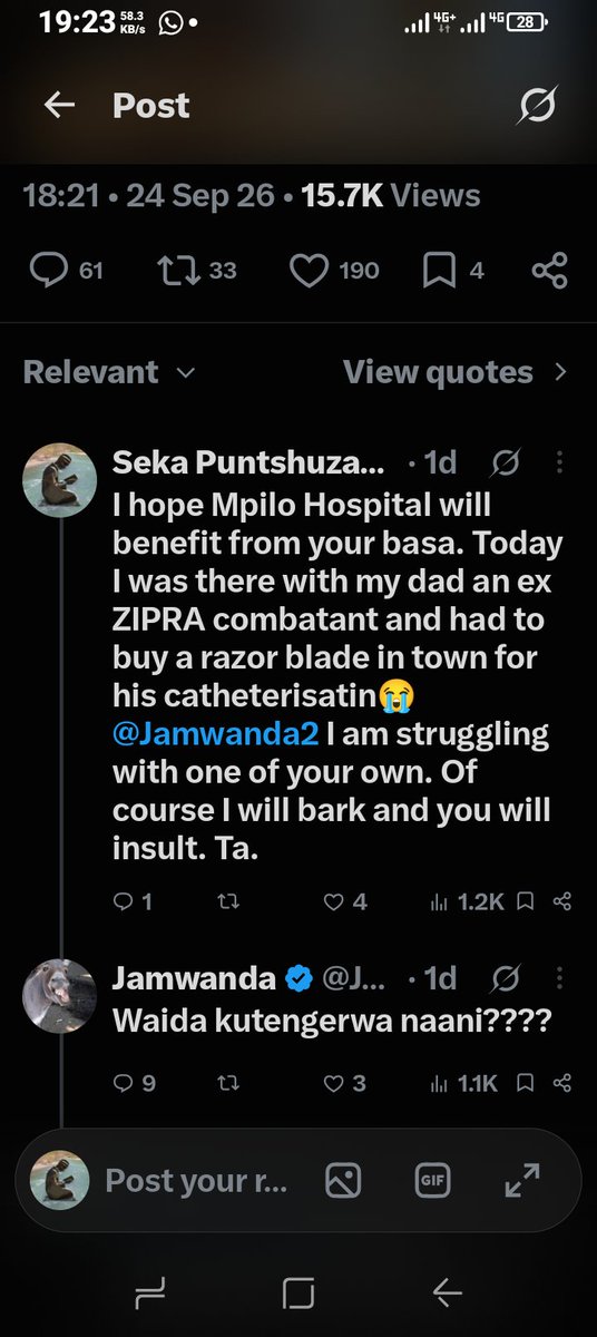 Mandlenkos46228's tweet photo. @edmnangagwa @Jamwanda2 ... This response is insensitive. https://t.co/PkrHraHrQ0