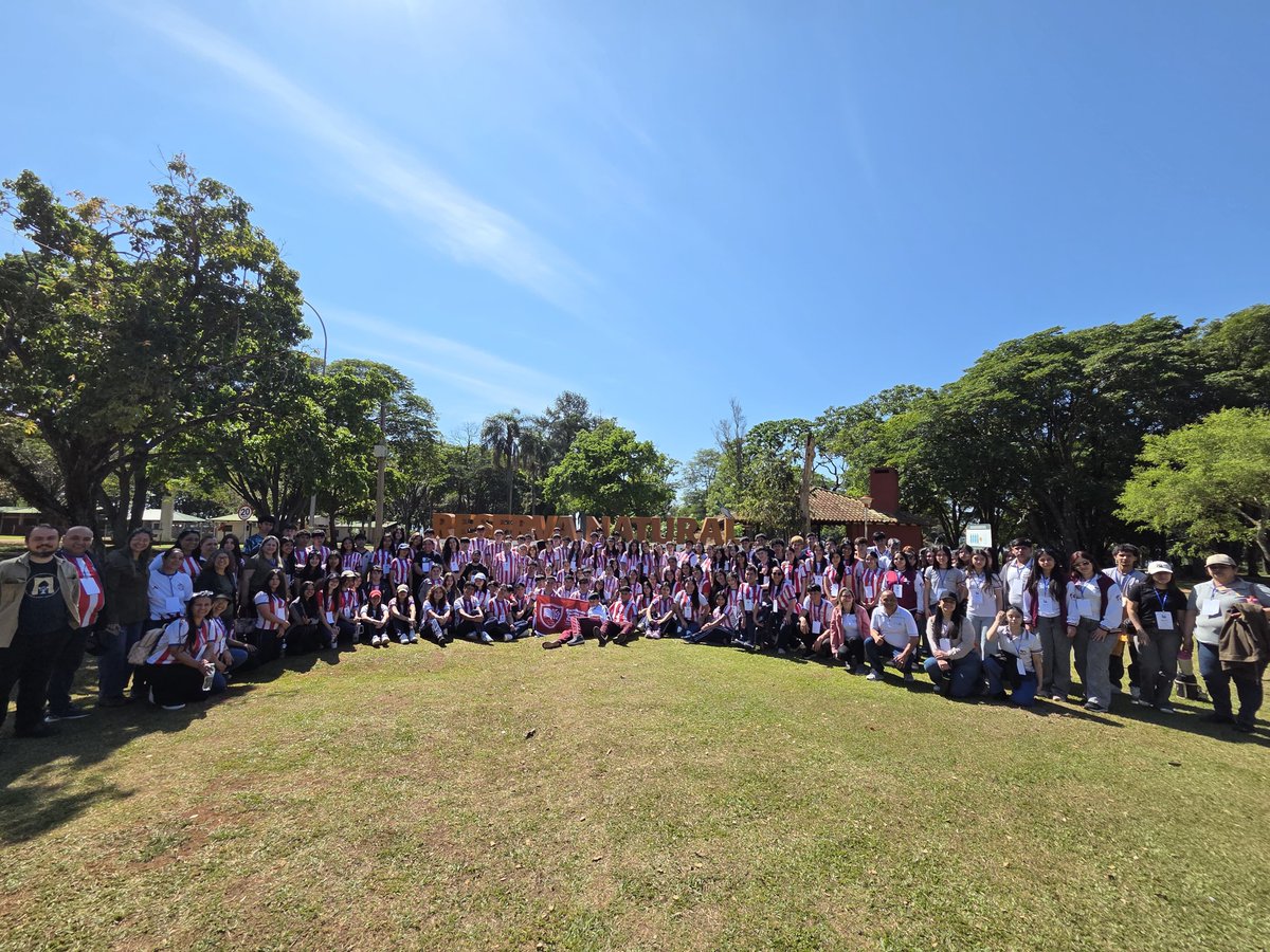 MECpy's tweet photo. 🏕️🇵🇾 Estudiantes del Bachillerato Técnico en Servicios Turísticos de distintos puntos del país participan del 1.º Campamento Nacional  2026, realizado en la reserva Tatí Yupí en Hernandarias, bajo el lema “Descubre tu rumbo turístico”. https://t.co/Cw83Sooa4b