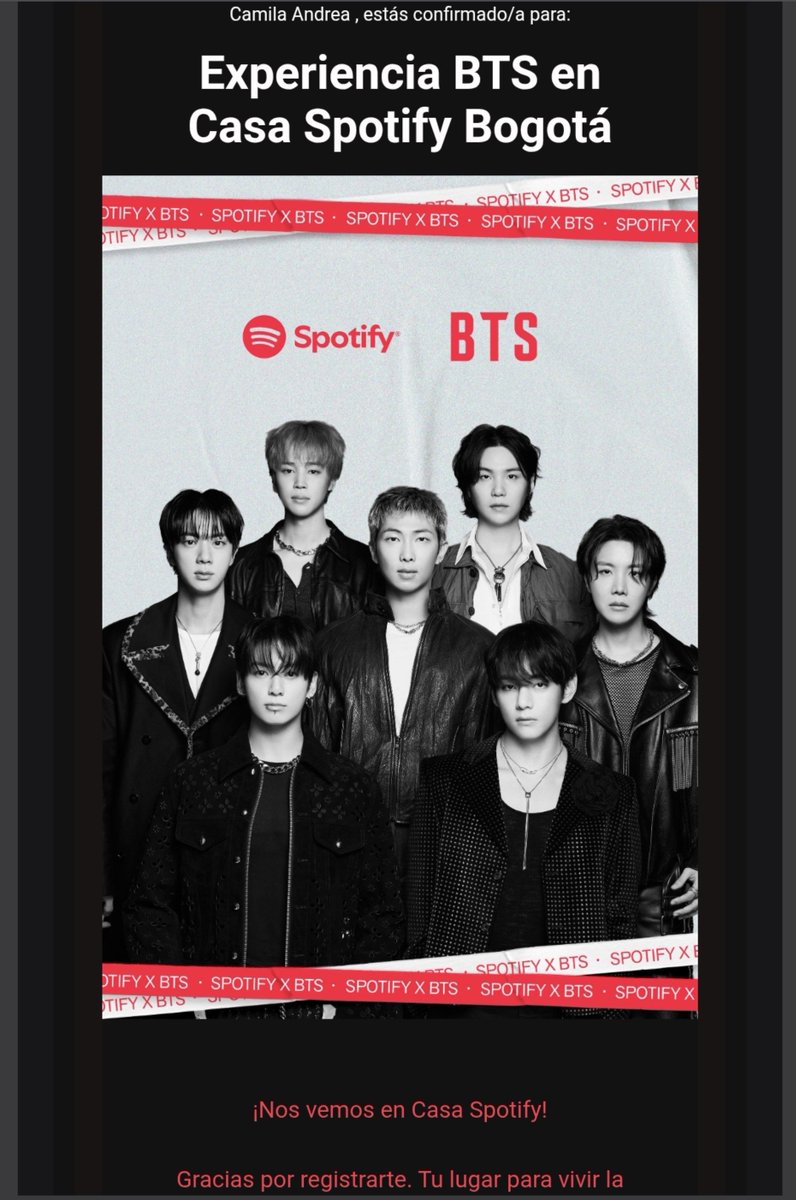 caasanchezar's tweet photo. @ARMYBogotaCol Que emocioooon, estamos dentro de la casa Spotify 💜 https://t.co/oHT1PEAu4c