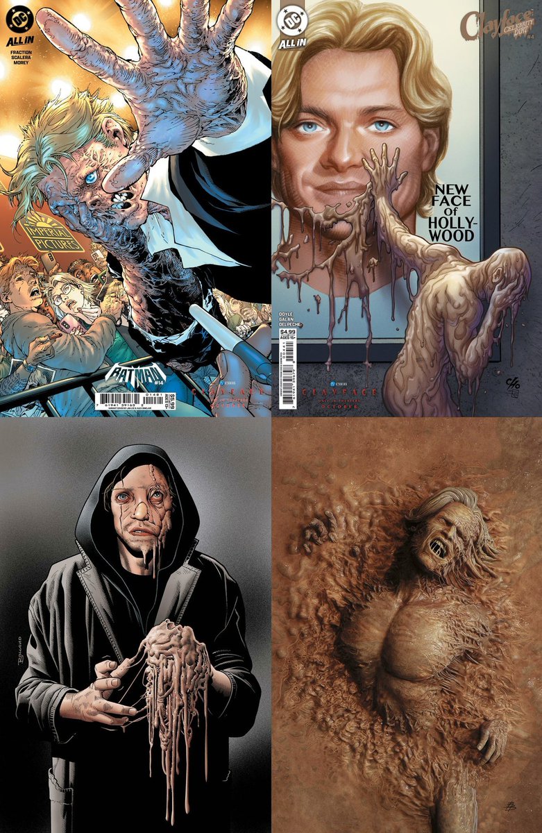 iREUS_SA's tweet photo. All the Clayface movie variant covers for October have been revealed! https://t.co/9TDPvhomn5