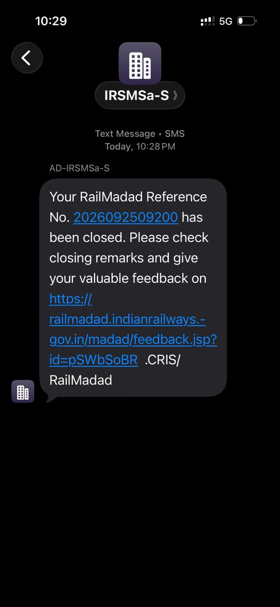 vaish_monica's tweet photo. @RailwaySeva @drmprayagrajnc Complaint Reference No. 20260925092900 filed for a serious issue aboard the train - but it was CLOSED without investigation, without response, without any action taken.

No follow-up. No resolution. Just swept under the rug.

This is unacceptable! https://t.co/yrJiJGBzxB
