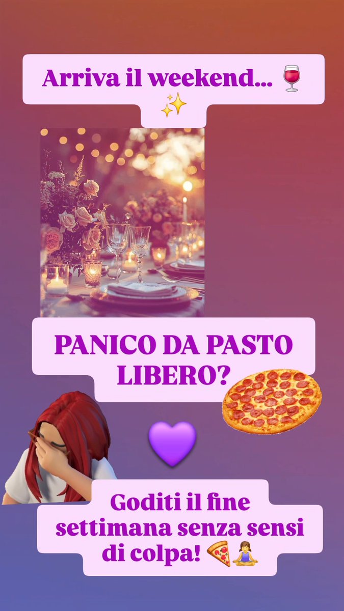 GgolfariGiulia's tweet photo. Arriva il weekend... 🍷✨
💬 Qual è il tuo piano per questo primo weekend di rientro? Pizza in compagnia o relax totale? Raccontamelo nei commenti! 👇Goditi il fine settimana senza sensi di colpa! 🍕🧘‍♀️ https://t.co/mdrjLqaldo