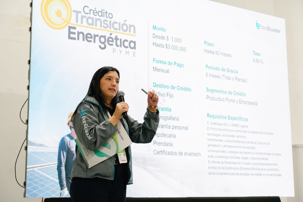 BanEcuadorBP's tweet photo. ¡Presentes en Expo Conference ENERGY ECUADOR 2026!

En este espacio que reúne a los sectores energético, hidrocarburífero y minero del país, @BanEcuadorBP presentó productos y alternativas de financiamiento para impulsar soluciones sostenibles y nuevas oportunidades de desarrollo https://t.co/Sj0b6k2L0x