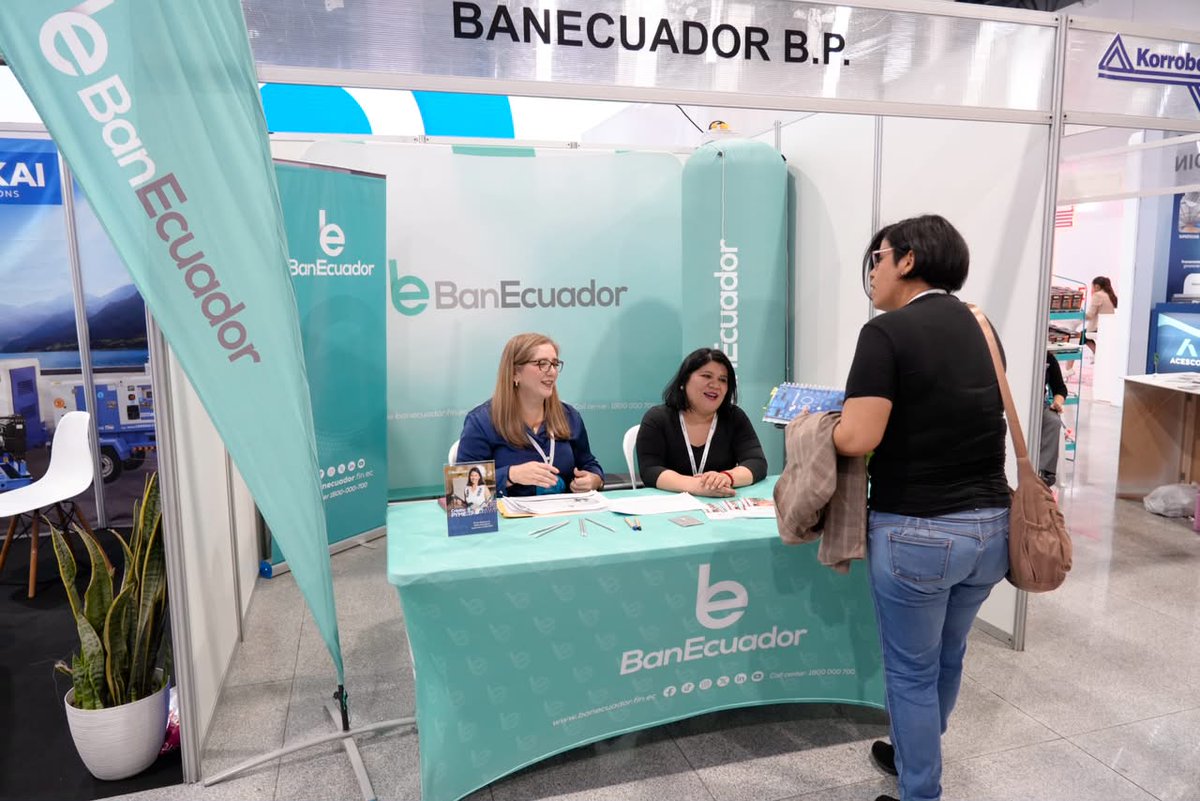 BanEcuadorBP's tweet photo. ¡Presentes en Expo Conference ENERGY ECUADOR 2026!

En este espacio que reúne a los sectores energético, hidrocarburífero y minero del país, @BanEcuadorBP presentó productos y alternativas de financiamiento para impulsar soluciones sostenibles y nuevas oportunidades de desarrollo https://t.co/Sj0b6k2L0x