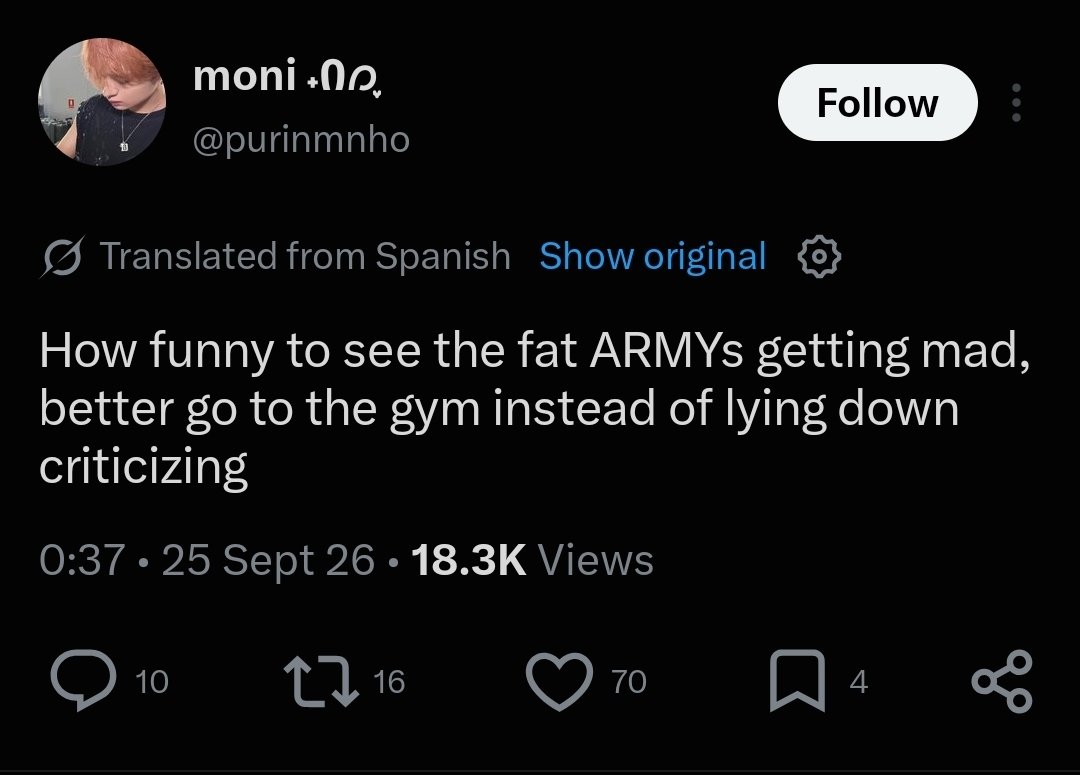 hobicuffs's tweet photo. Imagine lacking the mental bandwidth to engage in any conversation so you result to body shaming 😂 https://t.co/oIv6GvxZX7