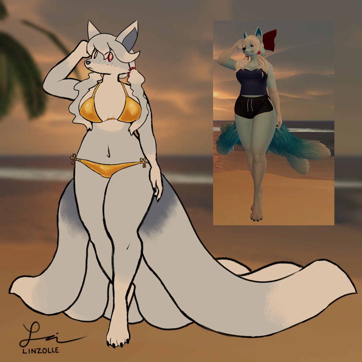 Linzolle's tweet photo. here's a pic of Bailey i did back in May for golden week, you think she rocks that swimsuit too? https://t.co/E85wcqfUOV