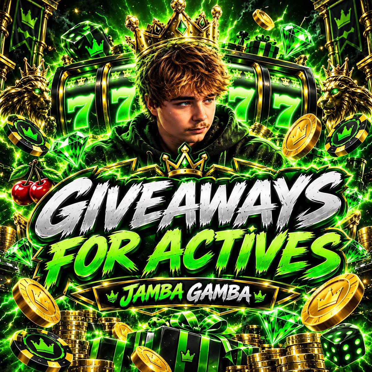 JambaGambaX's tweet photo. 🚨FREE MONEY!🎁
4 Promo codes, 40 uses in my discord for players under code “Jamba” on @roulogg plus our $100 leaderboard is easy to win! Don’t miss out 💚🖤 https://t.co/0HBEVjy0lq