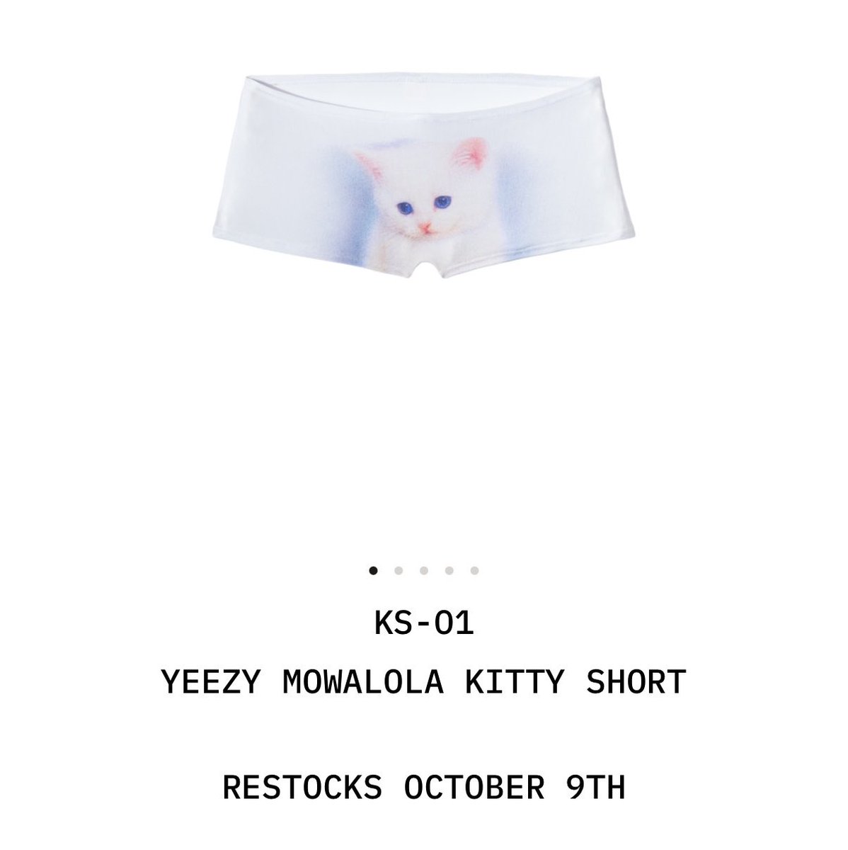 gregor_estevan's tweet photo. YEEZY X MOWALOLA KS-01 ALREADY SOLD OUT! RESTOCK OCTOBER 9TH🐱 https://t.co/rljTNevpJ1
