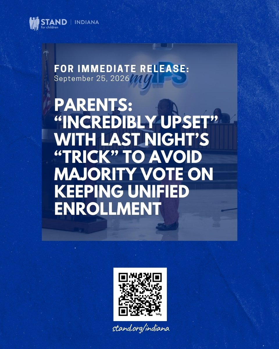 IndianaStand's tweet photo. “Incredibly upset.” IPS parents are responding after a majority vote on unified enrollment was stopped before it could happen. Read more: https://t.co/v1pomcIF9H https://t.co/EE9OLO539B