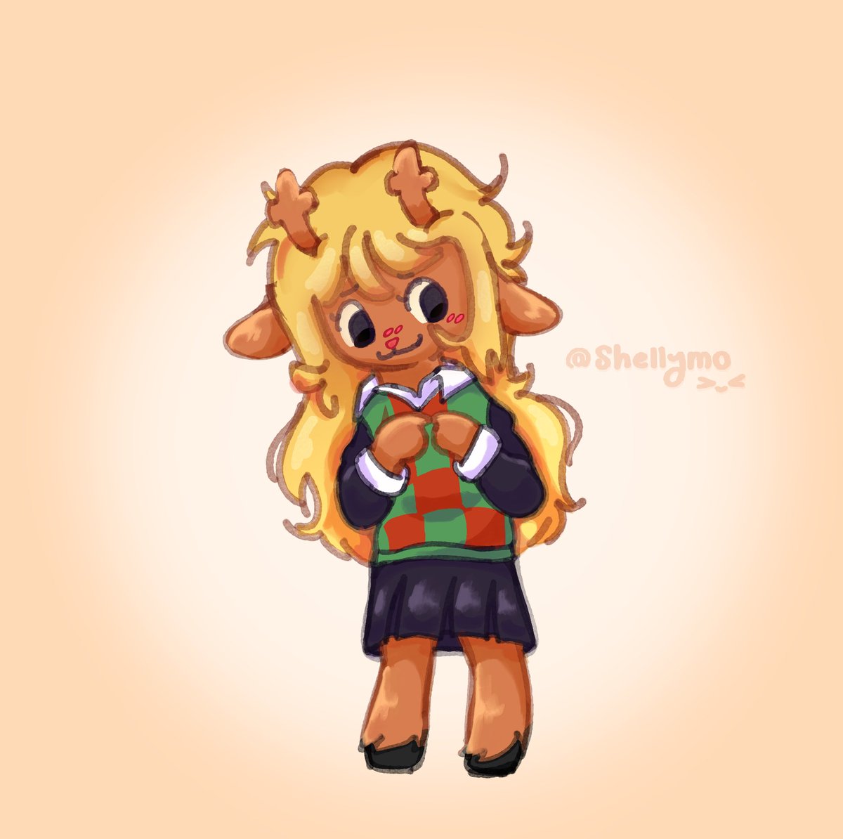 shellymo_'s tweet photo. oh yeah I heart Noelle

#deltarunefanart #noelle_holiday https://t.co/Z9dkYmLaKe