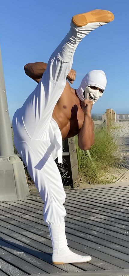 MexiNinjaBoi's tweet photo. (SET 14)
-
ONCE AGAIN, the SWEATY White Ninja (ME) With ONE Black Ninja, on the boardwalk in Ventnor City throwing my kicks.πͺπ½π₯·π½πππ²
-
#whiteninja #martialarts #martialart #tabi #tabiboot #ninjashoes #martialartlifestyle #flexibility #manpanites #manthong #mexicano #gayman #muscle #muscles #musclesflex #manbutt #mexicano #culo