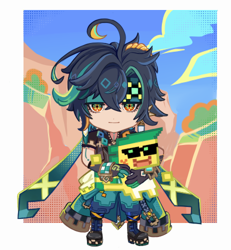 clashkiiro's tweet photo. Ajawnich full art for the banner of Ajawnich/kinijaw week acc.
#ajawnich #アハキィ #genshinimpact https://t.co/zRyuKtsmms