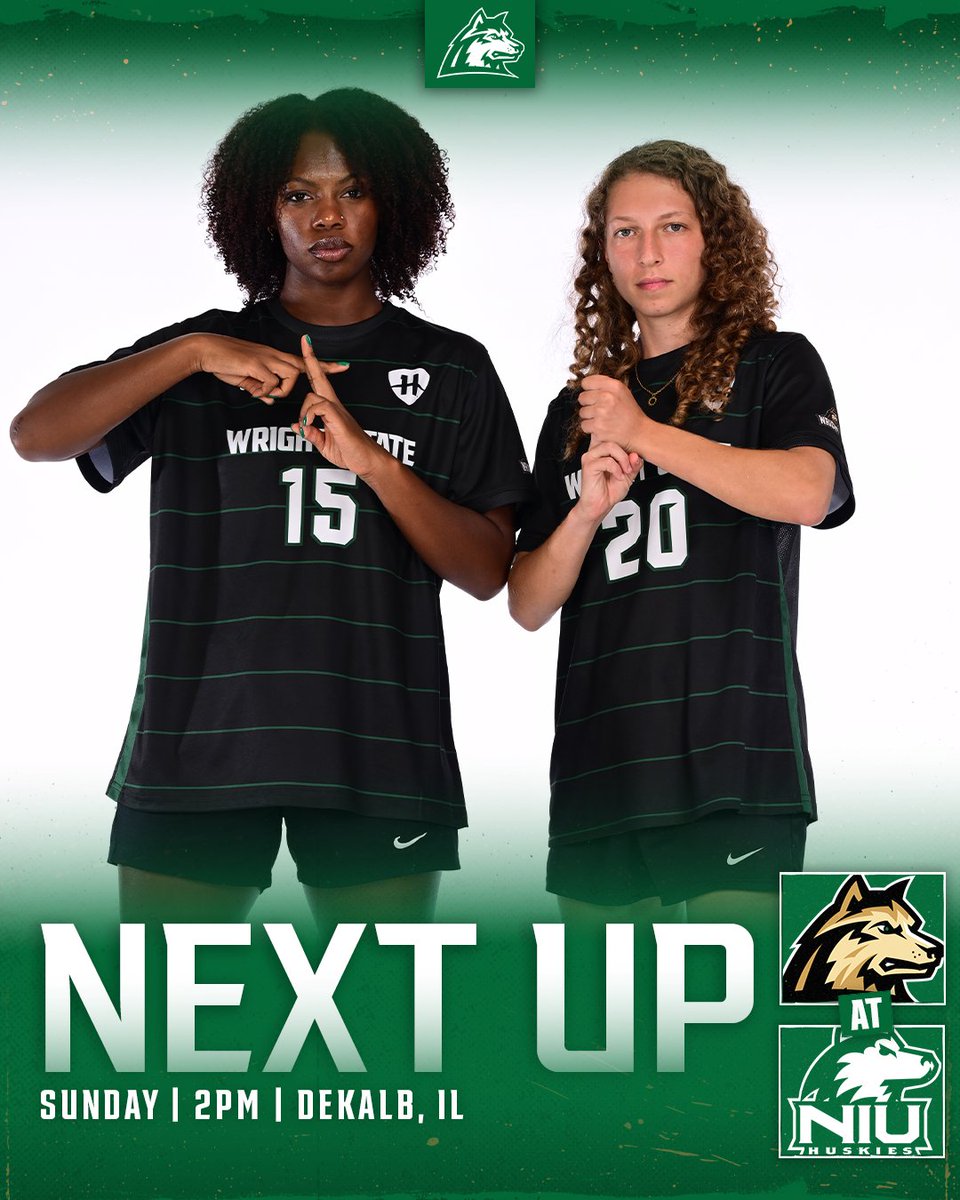 WSU_wSoccer's tweet photo. Heading up to Chicagoland 🛣️
🆚 Northern Illinois
🗓️ Sunday
⏰ 2 PM
📍 DeKalb, IL
#RaiderUP | #RaiderFamily https://t.co/p4mMsFLdxE