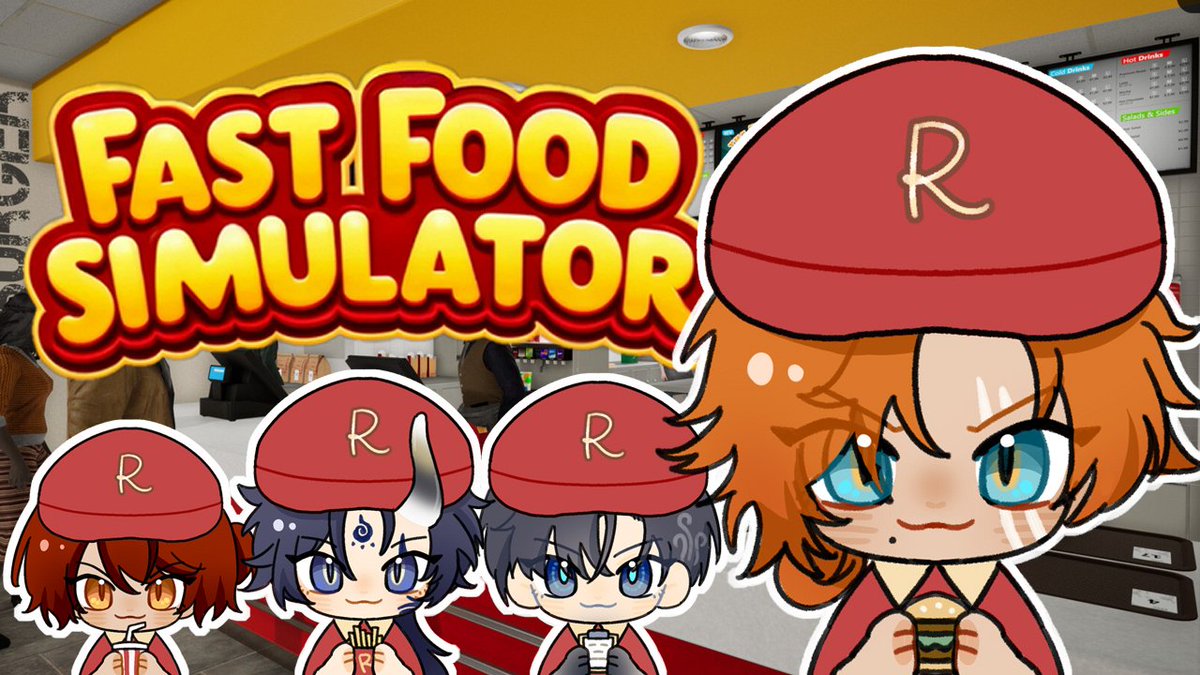 RyzarBlazenfang's tweet photo. // FAST FOOD SIMULATOR
w/ Ravanis

ready for some chaotic fastfood shenanigans? 🍔

📆 11AM JST / 10PM EDT / 3AM CET
🔗 https://t.co/yFqK4lRxIG https://t.co/XewnlTeem4