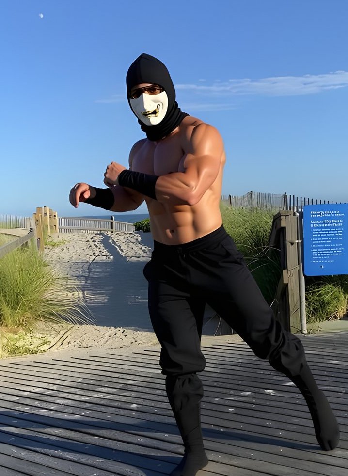 MexiNinjaBoi's tweet photo. (SET 14)
-
ONCE AGAIN, the SWEATY White Ninja (ME) With ONE Black Ninja, on the boardwalk in Ventnor City throwing my kicks.πͺπ½π₯·π½πππ²
-
#whiteninja #martialarts #martialart #tabi #tabiboot #ninjashoes #martialartlifestyle #flexibility #manpanites #manthong #mexicano #gayman #muscle #muscles #musclesflex #manbutt #mexicano #culo