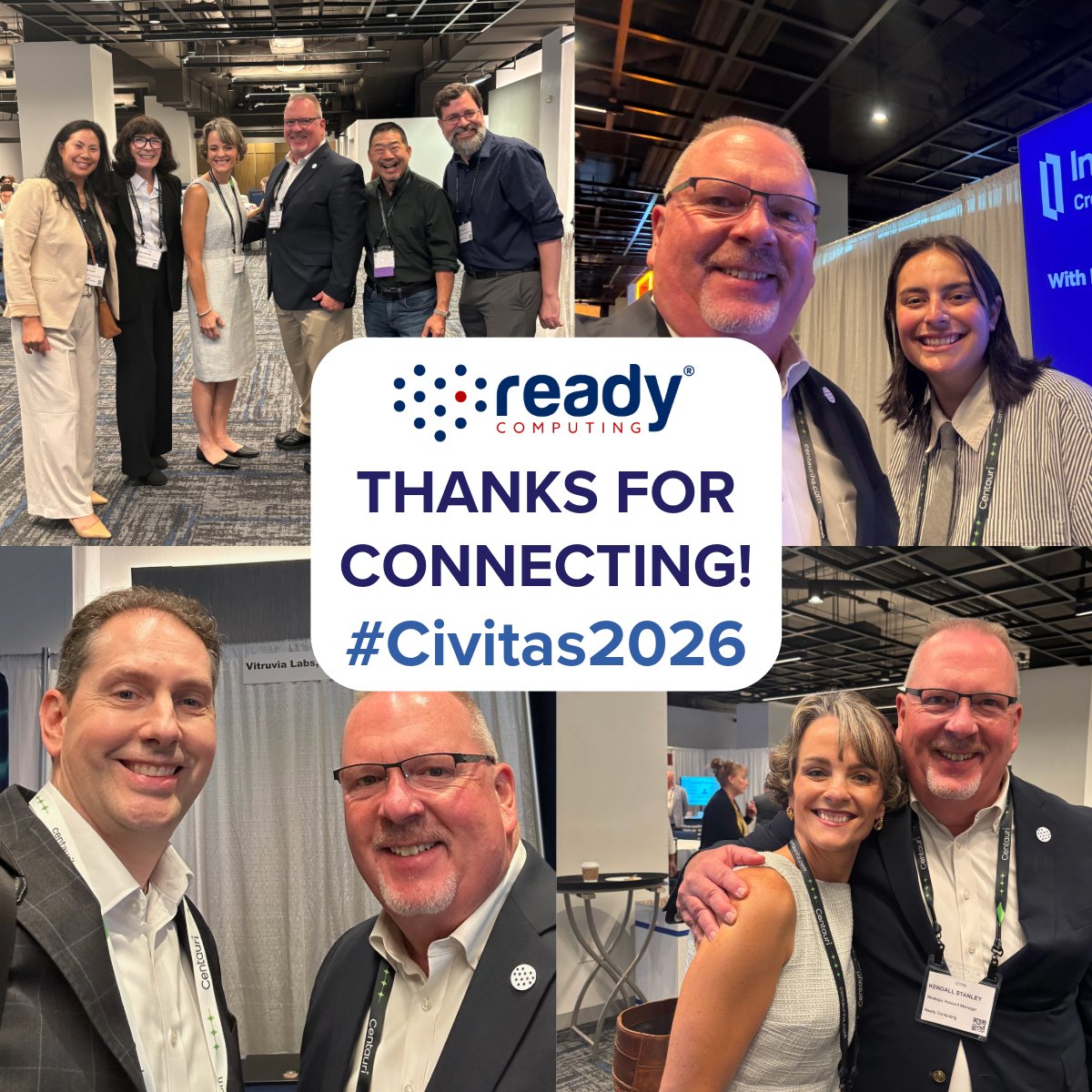 Ready_Computing's tweet photo. Ready Computing had a great time at the Civitas Networks for Health 2026 Annual Conference! Thank you to everyone who took the time to stop by and connect with Kendall, Amy and Lorren—we appreciate the great conversations and shared insights! #Civitas2026 https://t.co/3WZVwlLFde