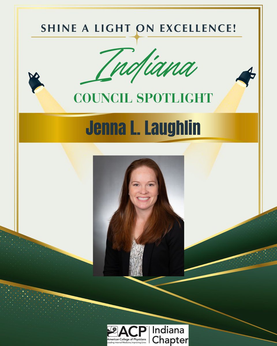 AcpIndiana's tweet photo. Meet Dr. Laughlin, Program Director for the Transitional Year Residency Program at Parkview Health. She’s passionate about teaching, mentorship, and lifelong learning. Outside of medicine, she enjoys biking and time outdoors with her family. #WIM #WomeninMed https://t.co/4JViP1Jk8v