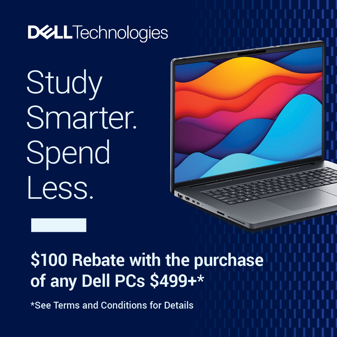 UTSATechStore's tweet photo. Dell $100 rebate still active at the campus technology store!!!
#utsa #utsanantonio #roadrunners #campustechnologystore #birdsup https://t.co/9UoLePco09