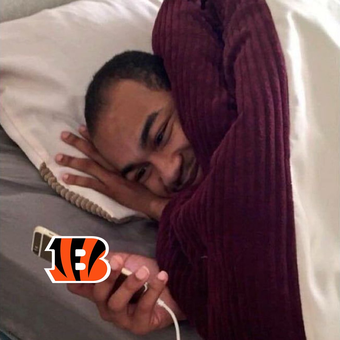 Bengals's tweet photo. Can't sleep knowing we're watching Bengals football tomorrow. https://t.co/sEgWnpsyb5