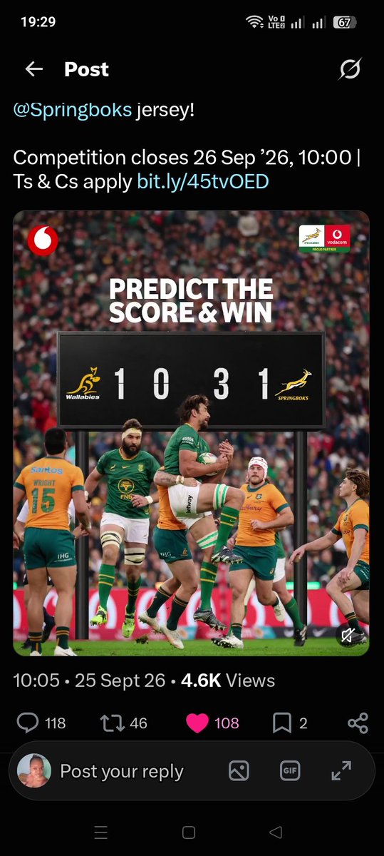 Hildah_RHi's tweet photo. @Vodacom @Springboks #VodacomLovesTheBokke💚 https://t.co/iCqYLqRwMy