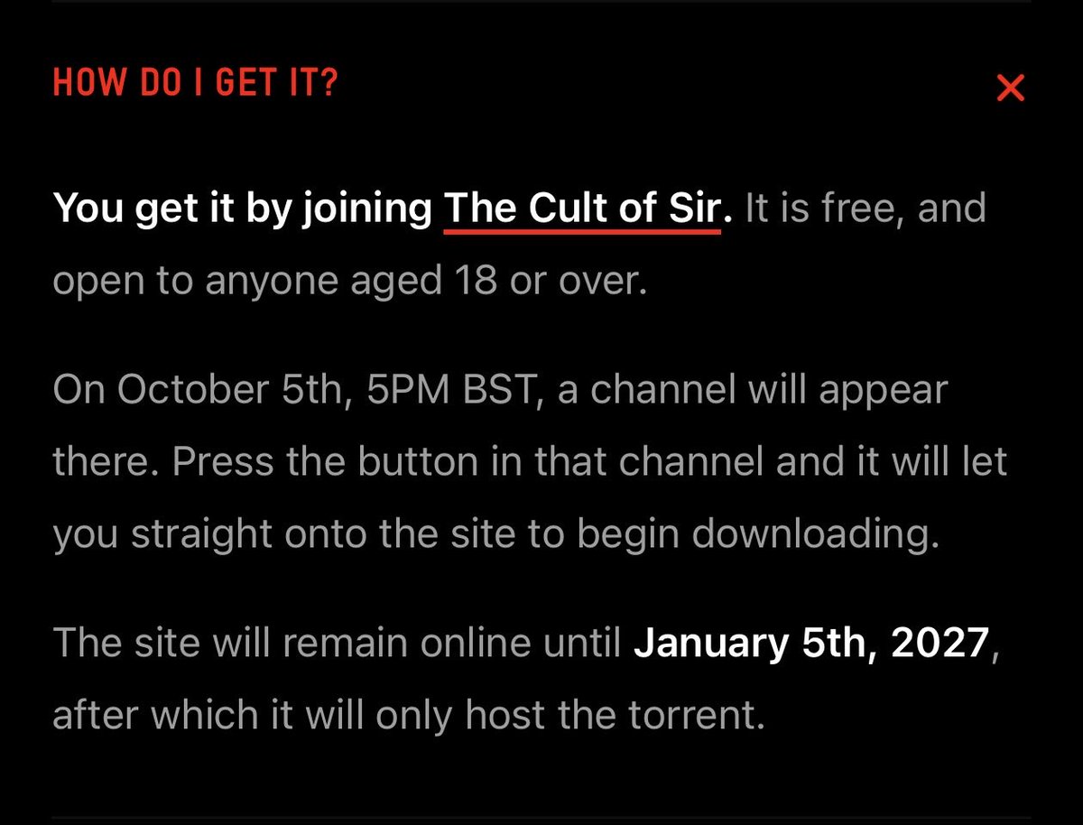 SirDominicScott's tweet photo. The Vault+ (the worlds largest kink #hypno library) unlocks on Oct 5th.

🔒 Only members of The Cult of Sir get in, and that includes direct downloads and the torrent. Not a member yet? Now's the time.

🔗 Join: https://t.co/LqKA2LxDVW
🔗 More info: https://t.co/213ZanRKVU https://t.co/PXNcvbWReo