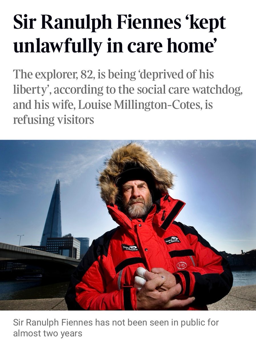 dr_musgrave's tweet photo. Sir Ranulph Fienne’s situation (whatever it may be) should serve as a reminder that even the most educated, forthright &amp; privileged people can find themselves extremely vulnerable when nearing the end of their lives.

This is relevant to the debate on assisted dying, I think. 😔 https://t.co/hdBIEnVoSa