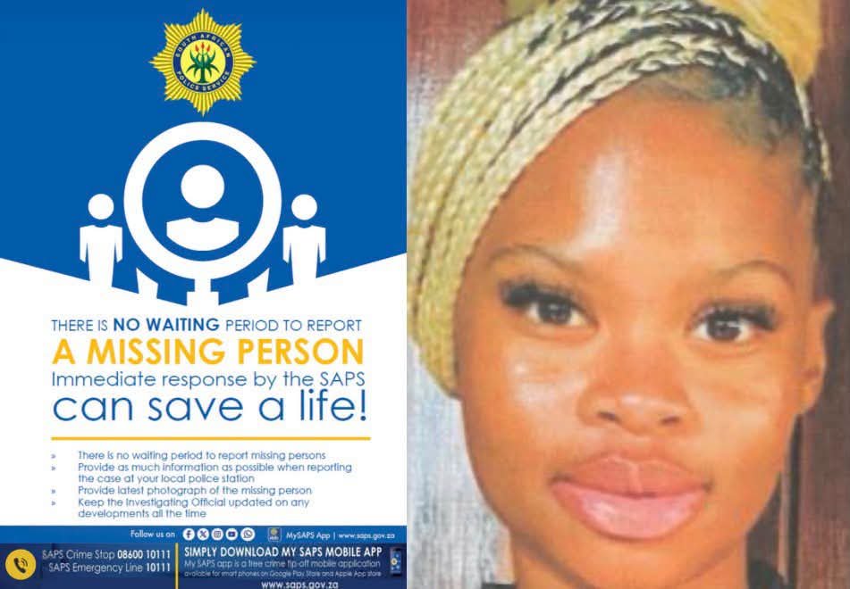 TheTruthPanther's tweet photo. Police Search For 16-Year-Old Keseabetswe Kgantlapane After She Left Her Lenasia South Home On 19 September And Has Not Returned

Police in Lenasia South are appealing to the public for assistance in locating 16-year-old Keseabetswe Excelia Kgantlapane, who has been reported missing. Kgantlapane was last seen by her sister on Saturday, 19 September 2026, after she left home without informing anyone where she was going.

Kgantlapane has not been seen since her disappearance. At the time she was last seen, she was wearing brown tracksuit pants, black and white sports shoes, a brown pyjama top and a black and white jacket.

Police are now seeking information that could assist investigators in determining Kgantlapane’s whereabouts. Anyone who may have seen her or has information regarding her disappearance is urged to come forward and assist the Lenasia South police with the investigation.

Anyone with information about Kgantlapane’s whereabouts is urged to contact the investigating officer, Constable ED Anthony, on 016 466 2352. Police are appealing for any information that could help locate the 16-year-old and establish her whereabouts since she was last seen on 19 September.