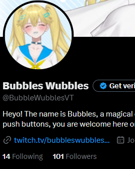 BubbleWubblesVT's tweet photo. HOLY 100 OF YOU ALREADY?!?!?

THANK YOU SO MUCH!! CAN WE MAKE IT TO 200 BEFORE THE DEBUT??? https://t.co/BsWEYJXAX0