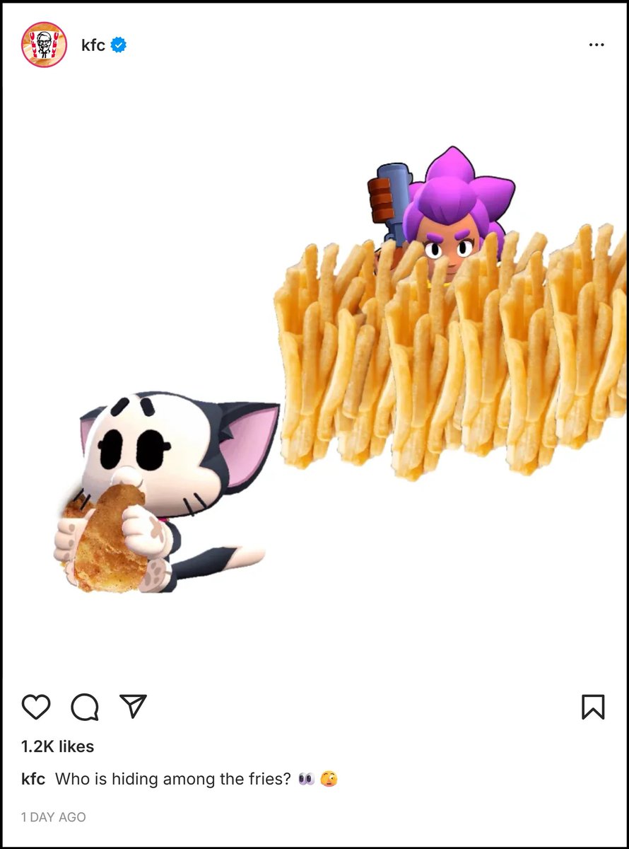 TheAsielBv's tweet photo. Alguien puede confirmar si está colaboración entre KFC y Brawl Stars es o será real? https://t.co/rSwwNvADxe
